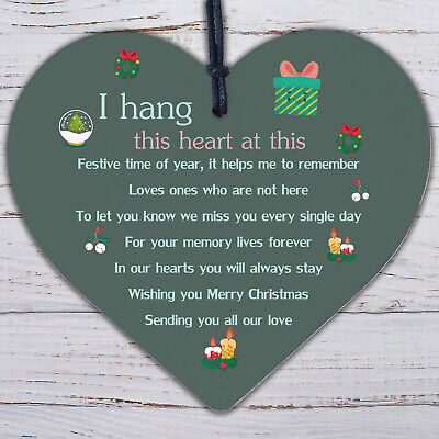 Memorial Plaque For Mum Nan Dad Grandad Hanging Sign Gift Tree Bauble Decoration