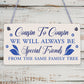 Friendship Best Friend Plaque Happy Birthday Heart Gift Mum Colleague Thank You