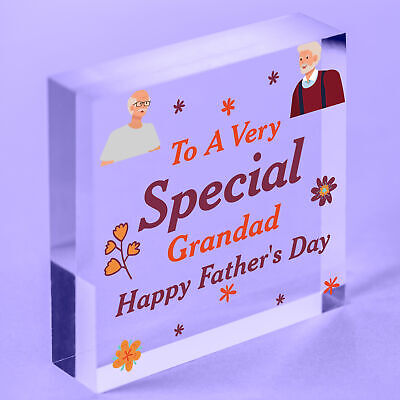 Cute Fathers Day Gift For Grandad Wood Heart Grandparent Gift Thank You Gift