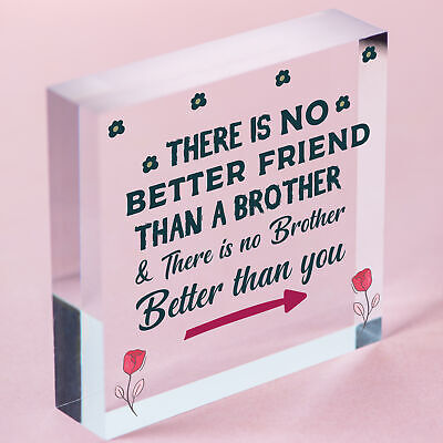 Brother Plaque Novelty Brother Gift For Birthday Christmas Friend Gift For Him