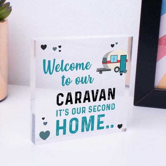 Welcome To Caravan Sign Caravan Gifts Caravan Accessories Home Decor Door Plaque