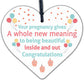 Pregnancy Congratulations Mum Dad To Be New Baby Shower Gift Wood Heart Plaque