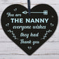 Christmas Gifts For Nan Nanny Wood Heart Xmas Gifts For Her Grandparent Keepsake