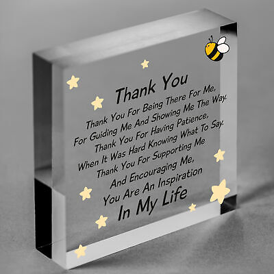 Thank You For Being There For Me Wooden Hanging Heart Love Friendship Plaque