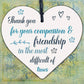 THANK YOU Friend Friendship Best Friend Colleague Gift Wooden Heart Plaques