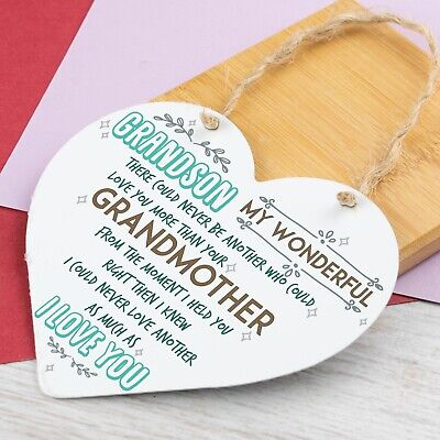 Birthday Gifts For Grandson From Grandparents Heart Keepsake Grandmother Gifts