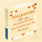 Special And Few Colleagues Heart Plaque Sign Friendship Thank You Office Gift