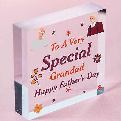 Cute Fathers Day Gift For Grandad Wood Heart Grandparent Gift Thank You Gift