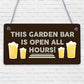 Novelty Home Bar Garden Summerhouse Shed Man Cave Sign Alcohol Home Gift