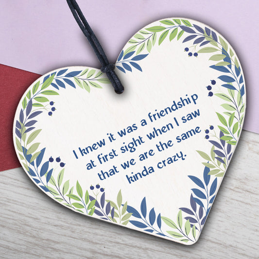 Alcohol Friendship Gift Wooden Heart Plaque Funny Best Friend Christmas Gifts