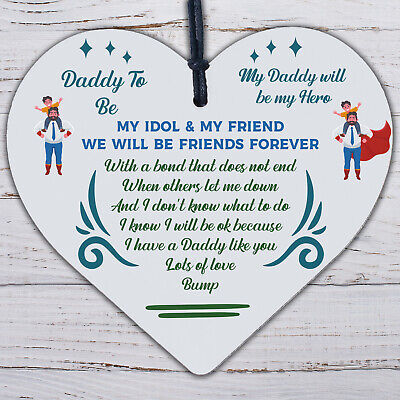 Best Daddy Gifts Heart Daddy To Be Birthday Cards Baby Shower Gifts From Bump