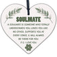 Soulmate I Love You Hanging Wooden Heart Valentines Day Gift Husband Wife Sign