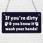 Nautical Wash Your Hands Quirky Bathroom Signs Funny Toilet Door Loo Wall Plaque