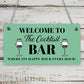 Welcome To Cocktail Bar Novelty Hanging Plaques Pub Garden Sign Friendship Gifts