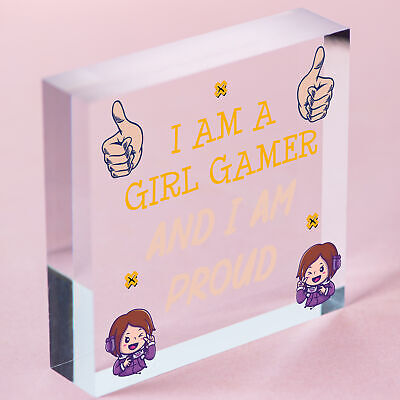 Gamer Gaming Gifts For Women Novelty Birthday Gift For Daughter Girl Gamer Sign