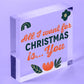 All I Want For Christmas Is Heart Husband Wife Boy Girl Friend Relationship Gift