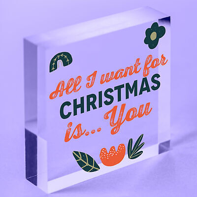 All I Want For Christmas Is Heart Husband Wife Boy Girl Friend Relationship Gift