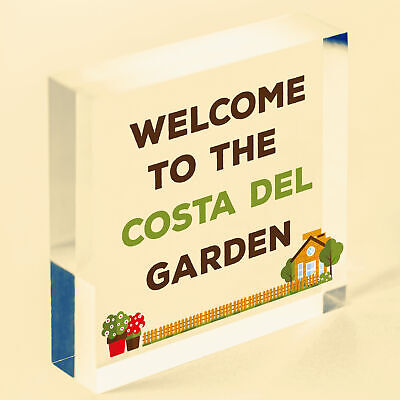 Welcome Sign Garden Signs And Plaques For Outdoor Funny Shed Sign Family Gift