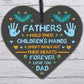 Best Daddy Gift Wooden Heart Fathers Day Gift For Dad Daddy Daughter Son Gifts