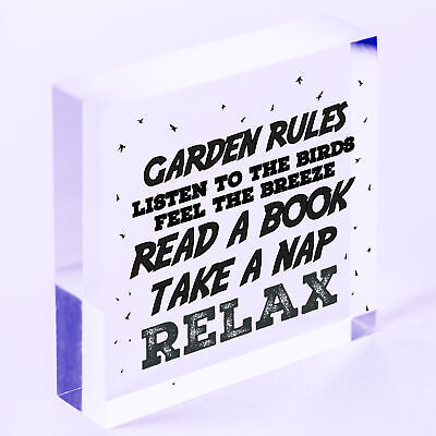 Garden Plaque For Outside Garden Summerhouse Sign Hanging Shed Plaque Home Decor