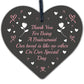 Thank You For Being A Bridesmaid Wooden Hanging Heart Wedding Plaque Gift Sign