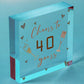 40th Birthday Gifts For Women / Men Heart 40th Birthday Card Birthday Decoration