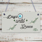 Chalkboard Holiday Countdown To GREECE Wall Sign Novelty Gift For Friend Family