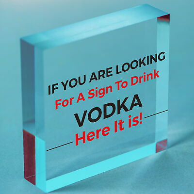 Funny Vodka Sign For Home Bar Novelty Bar Decor Sign Alcohol Gift For Friend