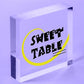 Sweet Table Wooden Freestanding Plaque Wedding Decoration Take A Treat Sign Gift