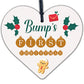 Bumps First Christmas Heart Decoration Wooden Christmas Tree Baubles Mum To Be