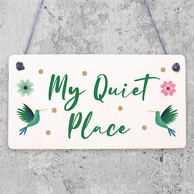 Quiet Place Garden Sign Shed SummerHouse Plaque MUM NAN Women Gifts For Her