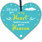 Mum Nan Dad Tribute Wood Heart Memorial Tree Decoration Plaque In Memory Sign