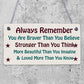 Beautiful Friendship Sign Gift Best Friend Shabby Chic Plaque - You Are Stronger