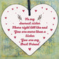 Sister Gift Friendship Wooden Heart Plaque Shabby Chic Birthday Big Sis Sign