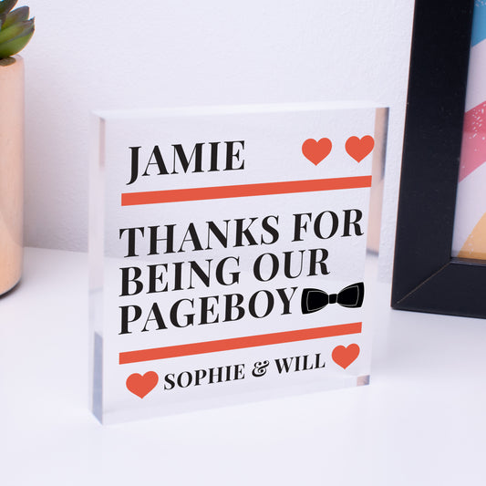 Superhero Page Boy Usher Gift Personalised Page Boy Thank You Gifts Boys Kids