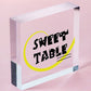 Sweet Table Wooden Freestanding Plaque Wedding Decoration Take A Treat Sign Gift