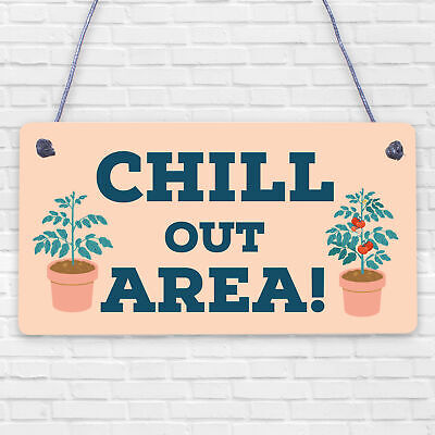 Chill Out Area Hot Tub Man Cave Shed Summer House Shed Garden Sign Plaque