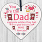 Dad Daddy Grandad Gift Wooden Heart Sign Birthday Gift For Dad Fathers Day Gifts