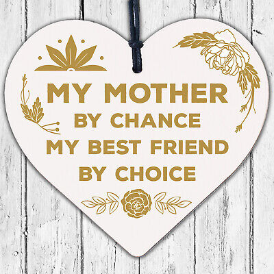 Best Friend Plaque Mum Mummy Birthday Christmas Gift Heart Keepsake Daughter Son