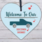 Caravan Sign Hanging Door Plaque Welcome Sign Second Home Motorhome Campervan