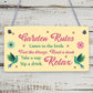 Garden Rules Novelty Hanging Plaque SummerHouse Sign Garden Shed Friendship Gift