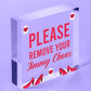 Please Remove Your Jimmy Choos Shabby Shoes Plaque Sign Chic Home Gift Take Off