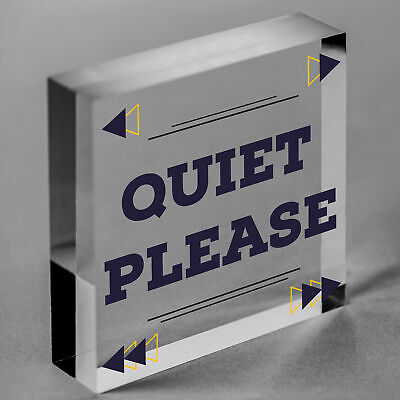 QUIET PLEASE Do Not Disturb Hanging Door Plaque Salon Treatment Bedroom Sign