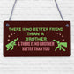 Brother Plaque Novelty Brother Gift For Birthday Christmas Friend Gift For Him