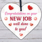 Congratulations New Job Leaving Gift Boss Friend Colleagues Good Luck Signs