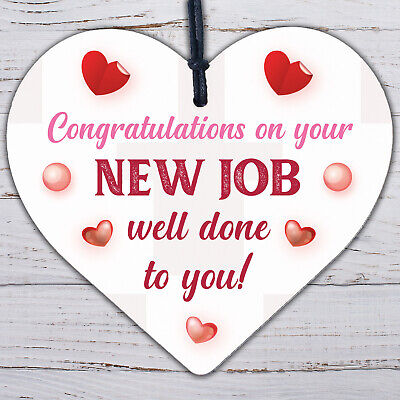 Congratulations New Job Leaving Gift Boss Friend Colleagues Good Luck Signs