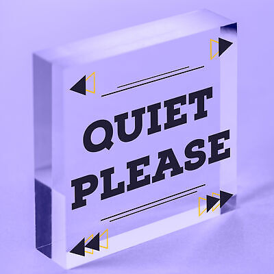 QUIET PLEASE Do Not Disturb Hanging Door Plaque Salon Treatment Bedroom Sign