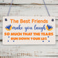 Best Friend Birthday Gift THANK YOU Hanging Plaque Friendship Christmas Keepsake