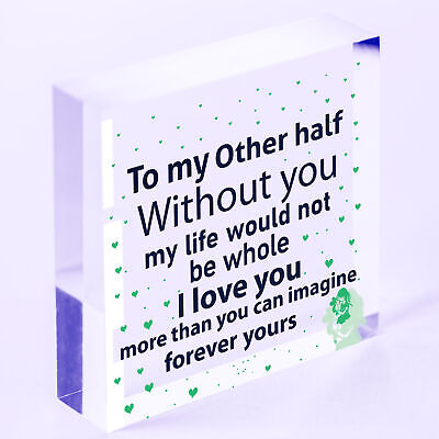 I Love You Keepsake Gift Husband Wife Valentines Day Gift For Him Her