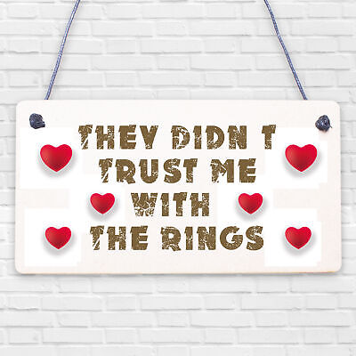 Wedding Decoration Didn't Trust Me Page Boy Reception Decor Mr & Mrs Gift